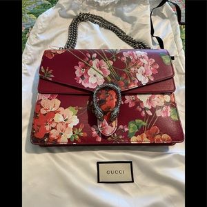 GUCCI Medium Red Dionysus Leather Bag in BRAND NEW Condition